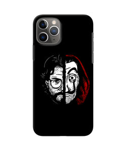 Money Heist Professor Mask Sketch iPhone 11 Pro Back Cover