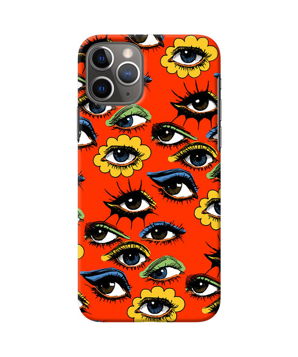 Abstract Eyes Pattern Iphone 11 Pro Back Cover