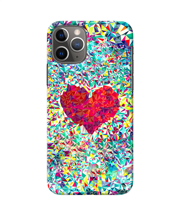Red Heart Print Iphone 11 Pro Back Cover