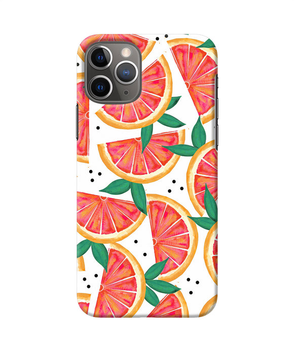 Abstract Orange Print Iphone 11 Pro Back Cover