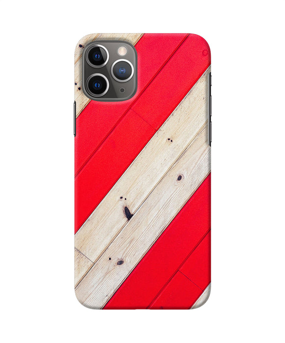 Abstract Red Brown Wooden Iphone 11 Pro Back Cover