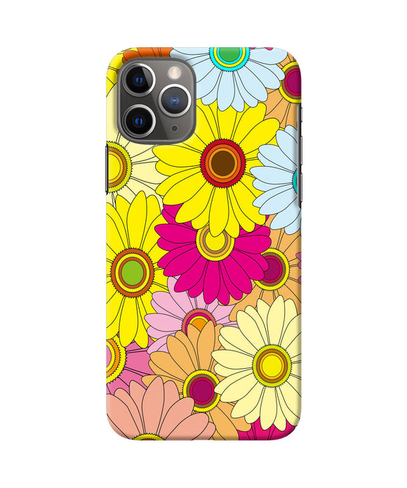 Abstract Colorful Flowers Iphone 11 Pro Back Cover