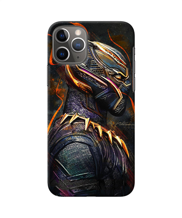 Black Panther Side Face Iphone 11 Pro Back Cover