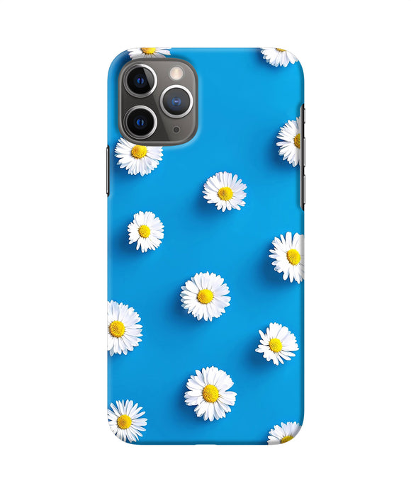 White Flowers Iphone 11 Pro Back Cover