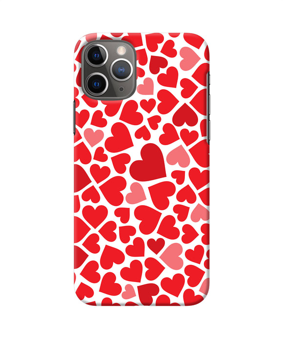Red Heart Canvas Print Iphone 11 Pro Back Cover