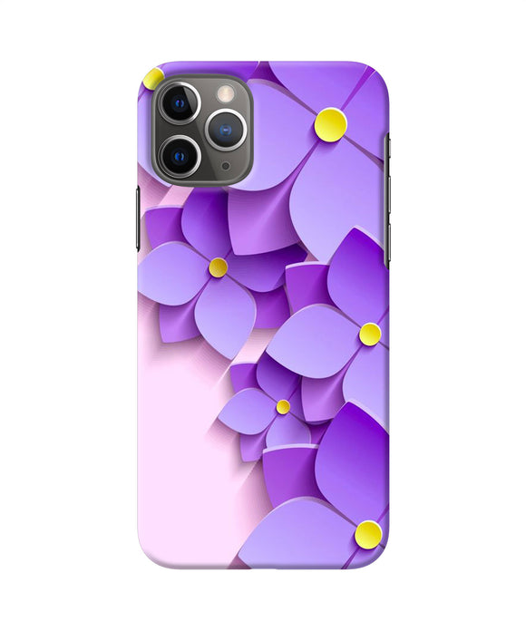Violet Flower Craft Iphone 11 Pro Back Cover