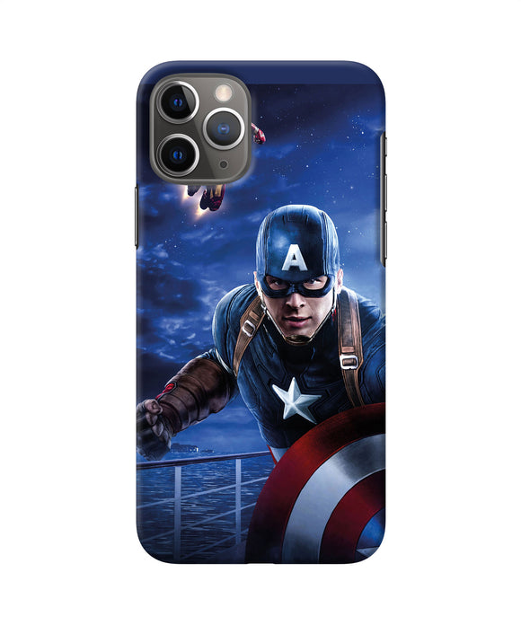 Captain With Ironman Iphone 11 Pro Back Cover