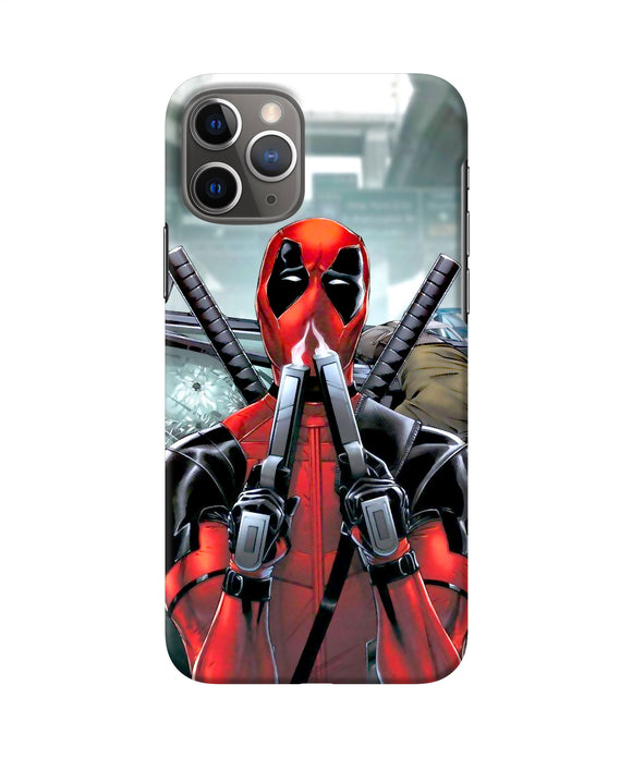 Deadpool With Gun Iphone 11 Pro Back Cover