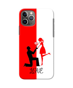 Love Propose Red And White Iphone 11 Pro Back Cover