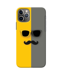 Mustache Glass Iphone 11 Pro Back Cover