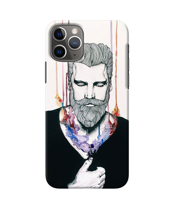 Beard Man Character Iphone 11 Pro Back Cover