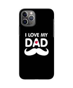 I Love My Dad Mustache Iphone 11 Pro Back Cover