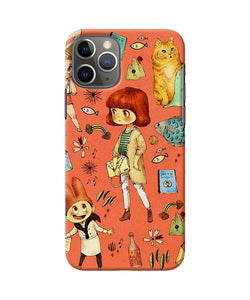 Canvas Little Girl Print Iphone 11 Pro Max Back Cover