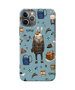 Canvas Rabbit Print Iphone 11 Pro Max Back Cover