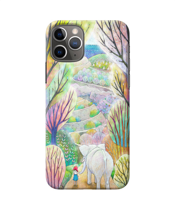 Natual Elephant Girl Iphone 11 Pro Max Back Cover