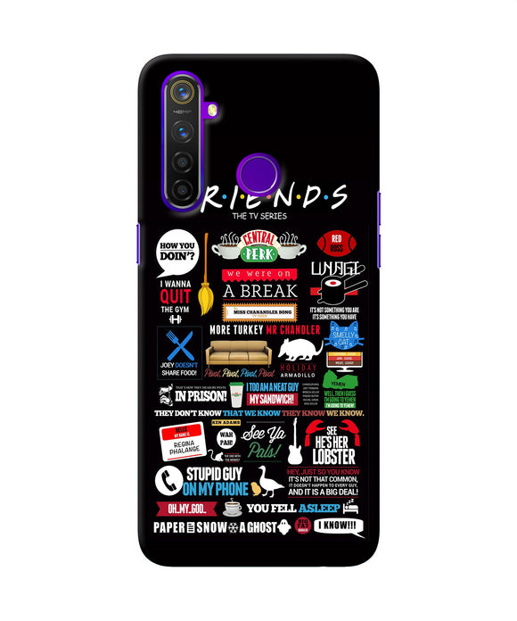 Friends Realme 5 Pro Back Cover