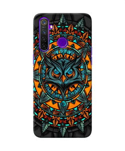 Angry Owl Art Realme 5 Pro Back Cover