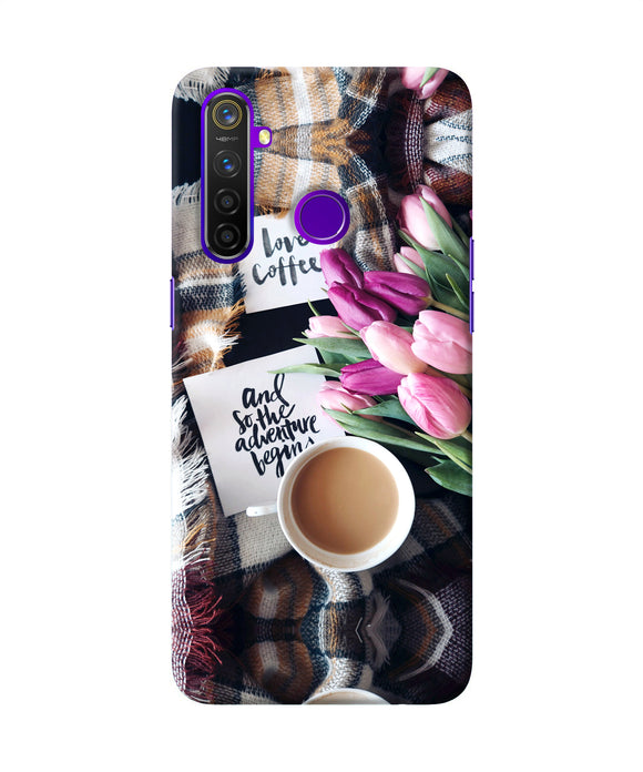 Love Coffee Quotes Realme 5 Pro Back Cover