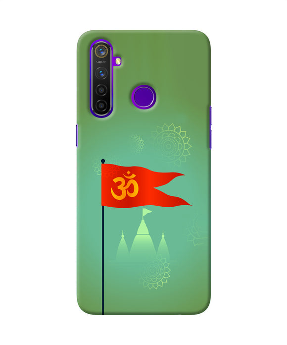 Om Flag Ram Mandir Realme 5 Pro Back Cover