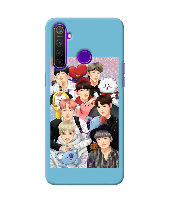 BTS with animals Realme 5 Pro Back Cover