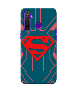 Superman Techno Realme 5 Pro Real 4D Back Cover