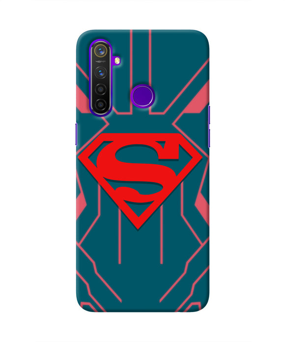 Superman Techno Realme 5 Pro Real 4D Back Cover