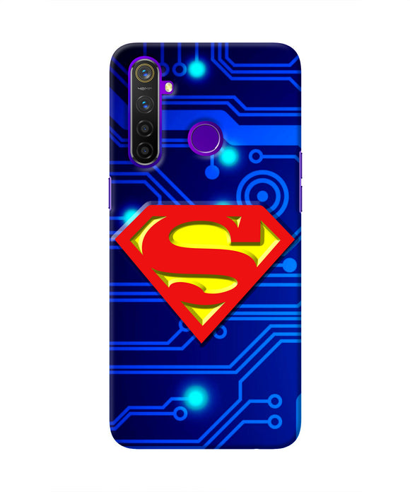 Superman Abstract Realme 5 Pro Real 4D Back Cover