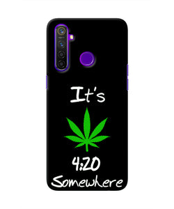 Weed Quote Realme 5 Pro Real 4D Back Cover