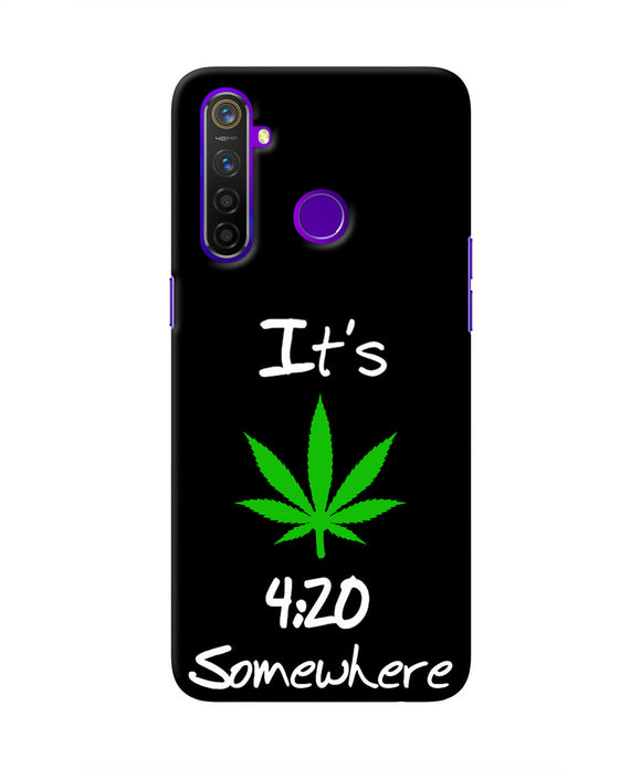 Weed Quote Realme 5 Pro Real 4D Back Cover