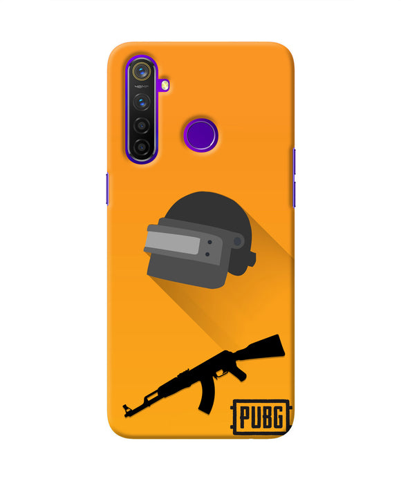 PUBG Helmet and Gun Realme 5 Pro Real 4D Back Cover