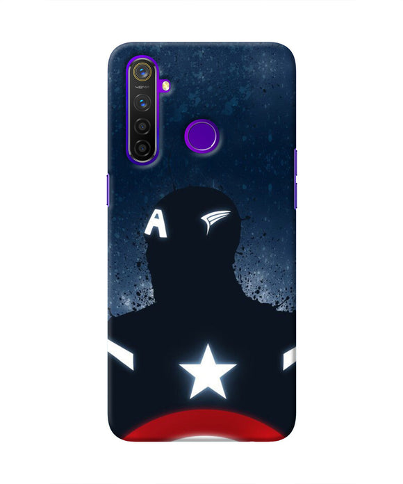 Captain america Shield Realme 5 Pro Real 4D Back Cover