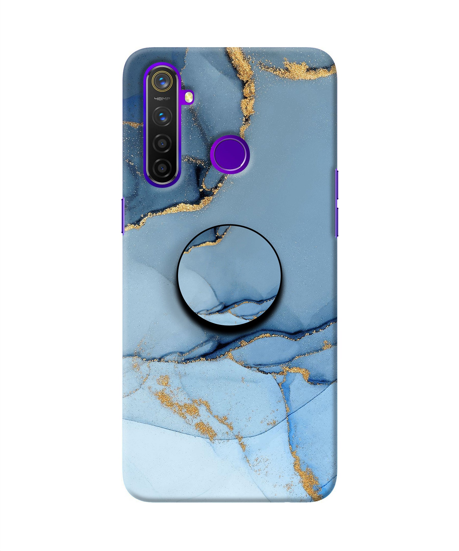 Ultramarine Qrioh Glass Case Qrioh Realme C12 Back Glass Cover