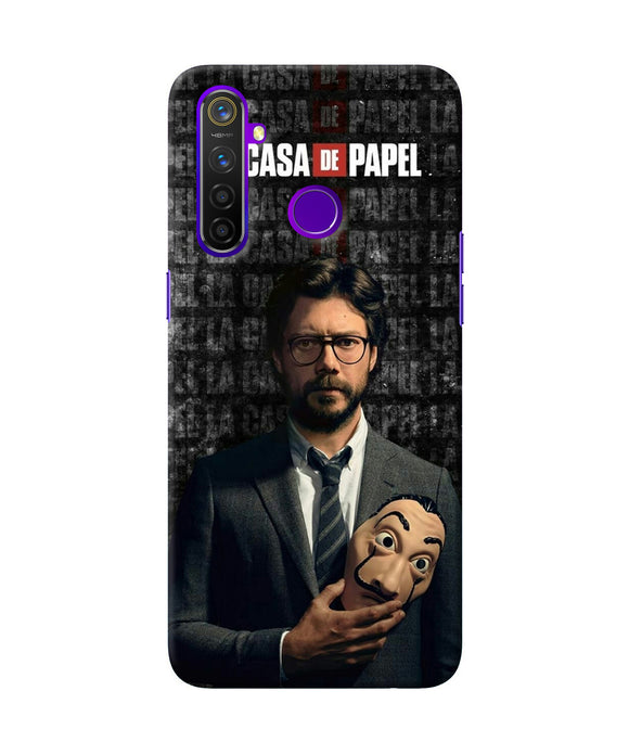 Money Heist Professor with Mask Realme 5 Pro Back Cover
