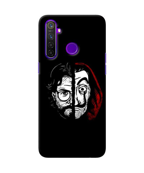 Money Heist Professor Mask Sketch Realme 5 Pro Back Cover