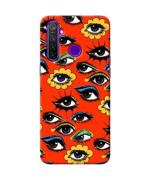 Abstract Eyes Pattern Realme 5 Pro Back Cover