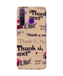 Thank You Next Realme 5 Pro Back Cover