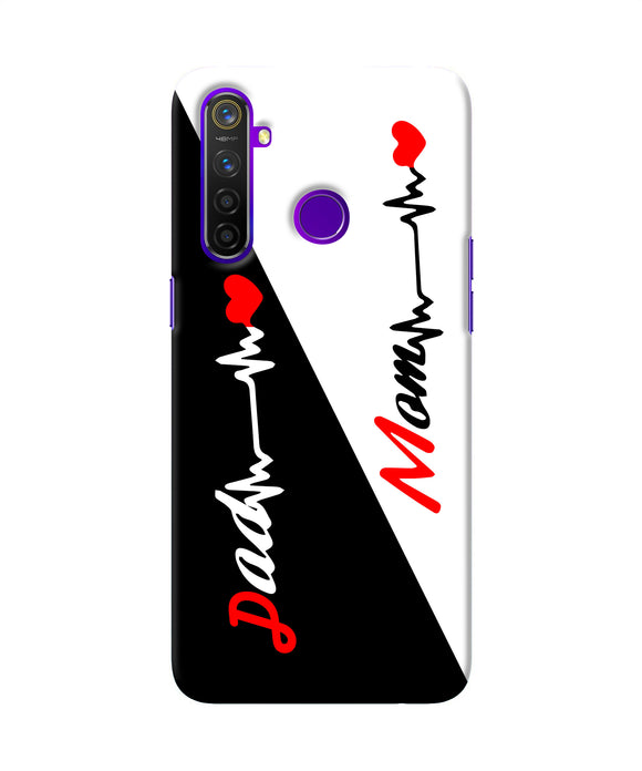 Mom Dad Heart Line Realme 5 Pro Back Cover