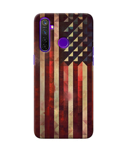 Vintage Us Flag Realme 5 Pro Back Cover