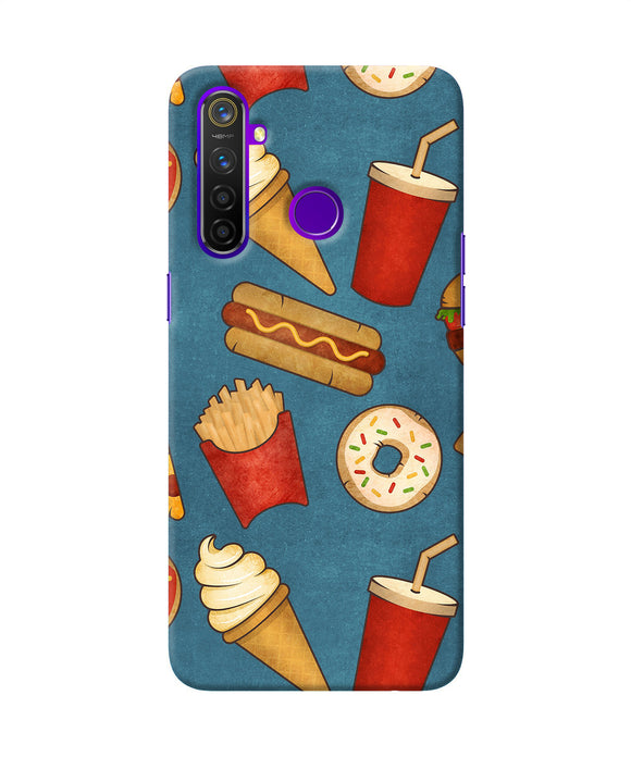 Abstract Food Print Realme 5 Pro Back Cover