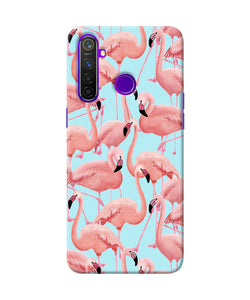 Abstract Sheer Bird Print Realme 5 Pro Back Cover