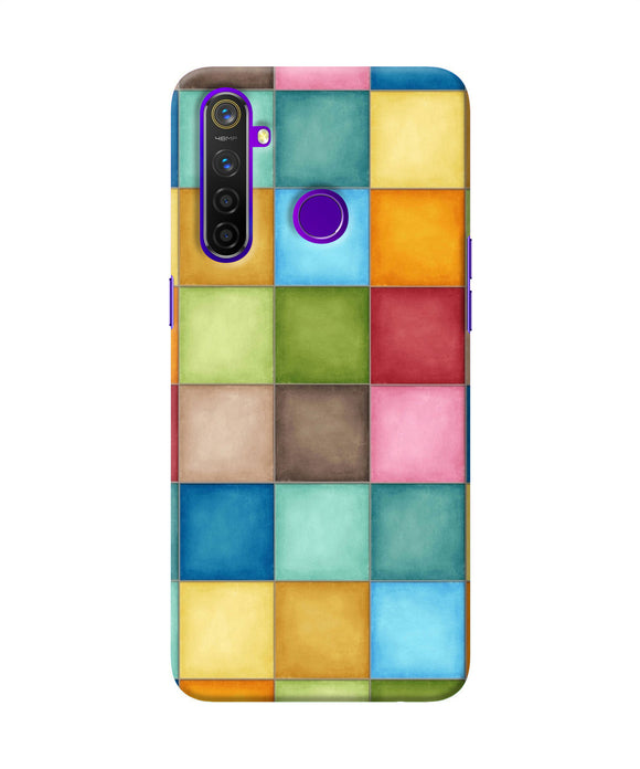 Abstract Colorful Squares Realme 5 Pro Back Cover