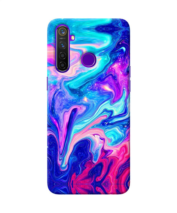 Abstract Colorful Water Realme 5 Pro Back Cover