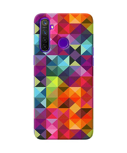 Abstract Triangle Pattern Realme 5 Pro Back Cover