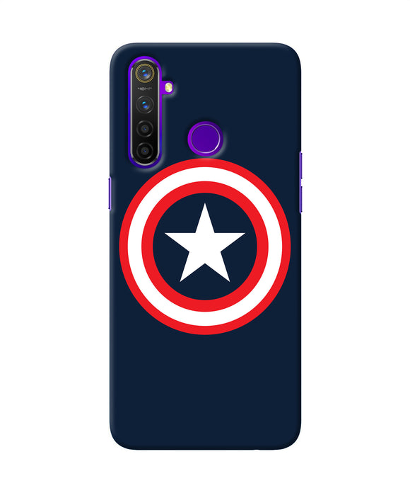 Captain America Logo Realme 5 Pro Back Cover