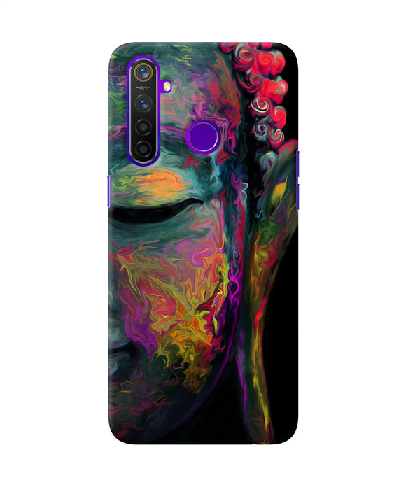 Buddha Face Painting Realme 5 Pro Back Cover