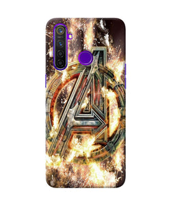 Avengers Burning Logo Realme 5 Pro Back Cover