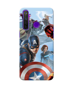 Avengers On The Sky Realme 5 Pro Back Cover