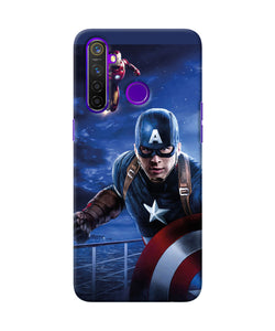 Captain With Ironman Realme 5 Pro Back Cover