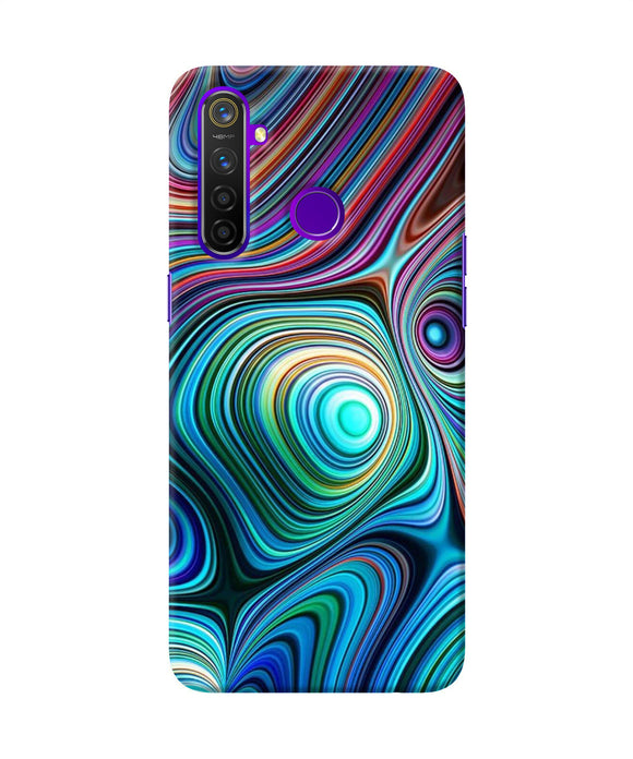 Abstract Coloful Waves Realme 5 Pro Back Cover