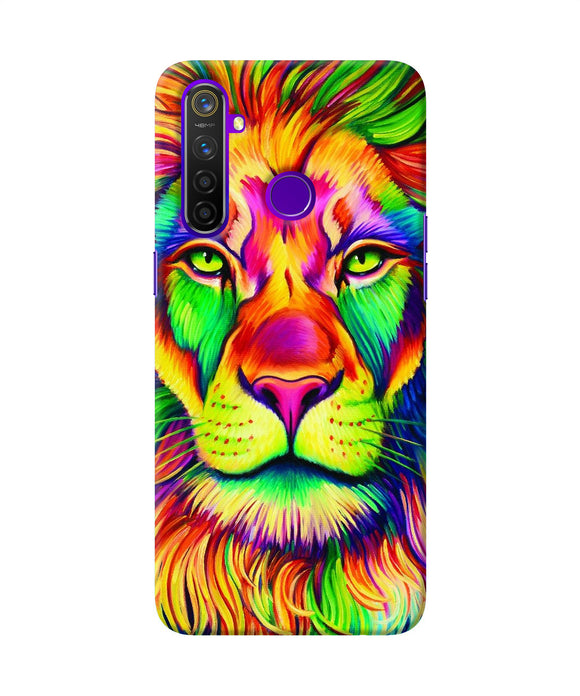 Lion Color Poster Realme 5 Pro Back Cover